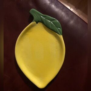 Lemon Shaped Ceramic Spoon Rest